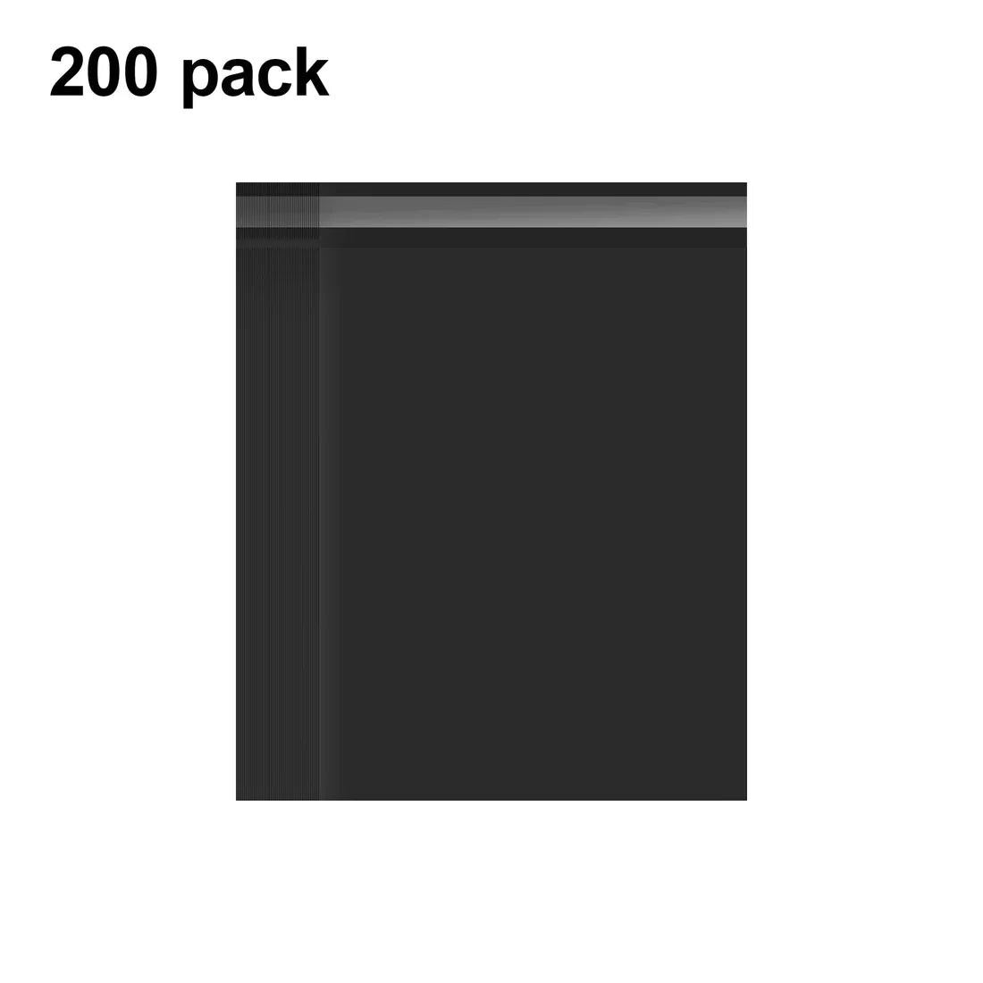 Black Mailing Bags 17 x 30 cm – Packs of 100 to 1000, Self-Seal - 17 x 30 cm, Pack of 200