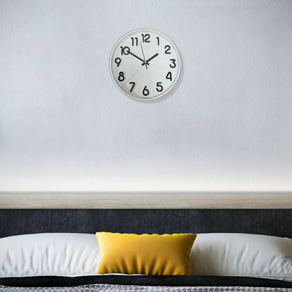 Modern Round Wall Clock – 29 cm, 3D Numbers, Black, Dark Green or White - photo 13