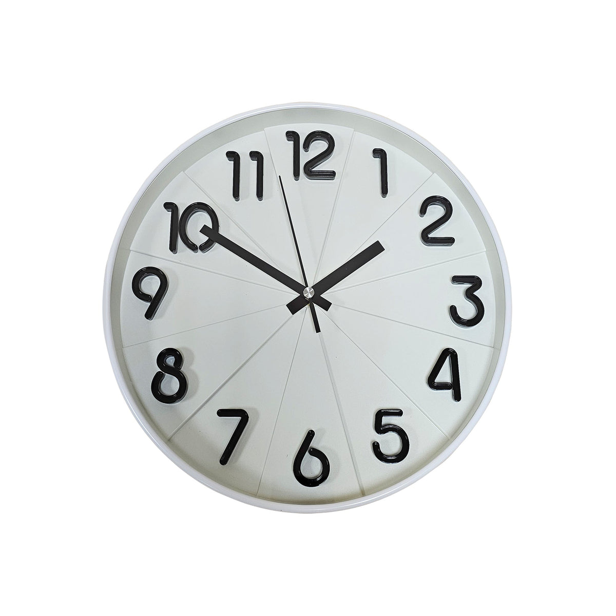 Modern Round Wall Clock – 29 cm, 3D Numbers, Black, Dark Green or White - photo 15