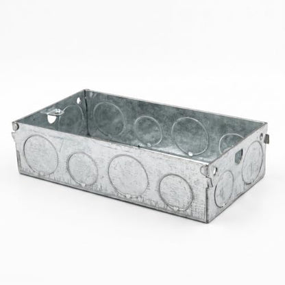Surface Mount Junction Box – Iron & PVC - 35 mm Iron (3 x 6)