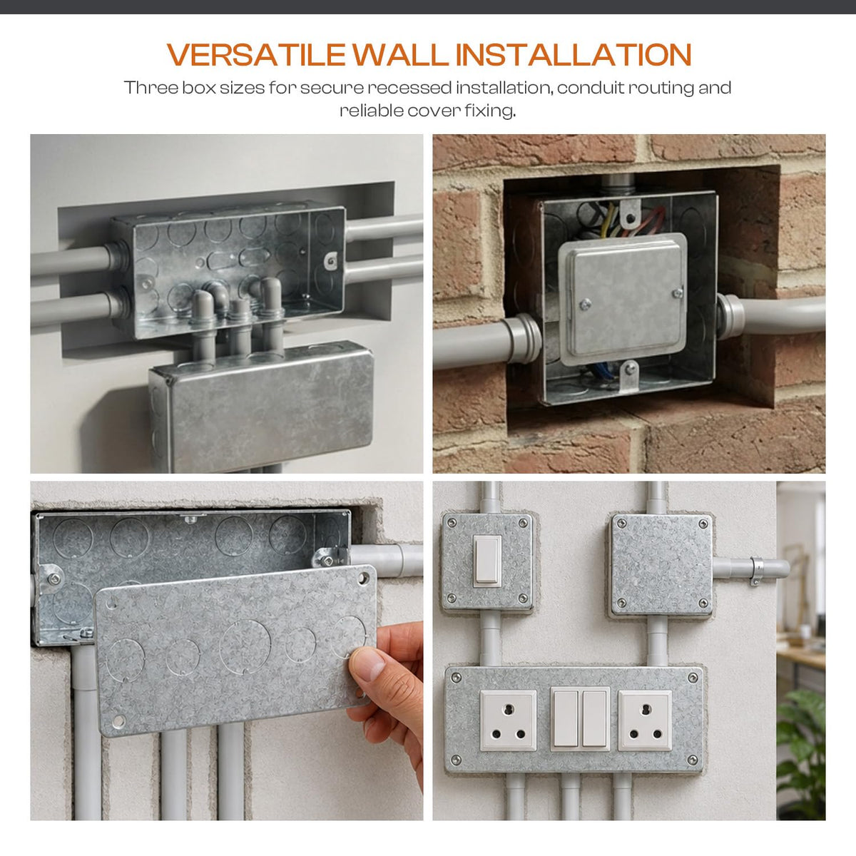 Surface Mount Junction Box – Iron & PVC - photo 6