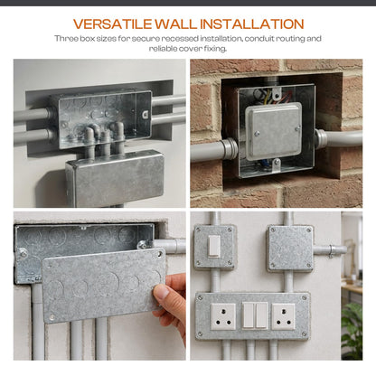 Surface Mount Junction Box – Iron & PVC - photo 6