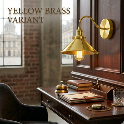Swan Neck Wall Light with Shade – Black, Copper, Rose Gold, Satin Nickel, Brass - photo 17