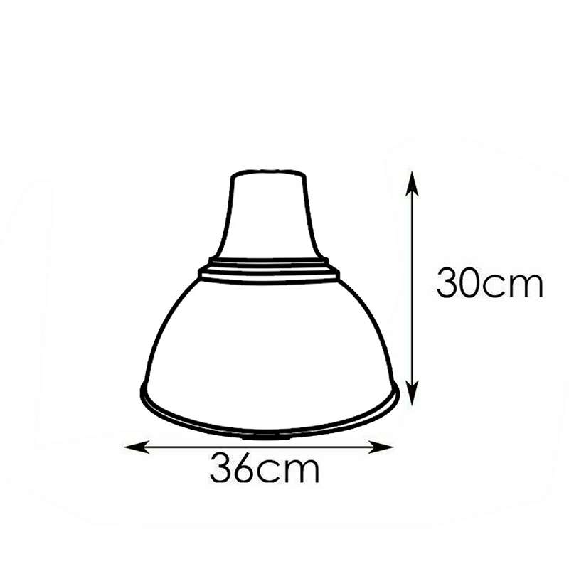 Warehouse Bell Lamp Shade 36 cm – Black or Yellow - photo 2