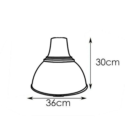 Warehouse Bell Lamp Shade 36 cm – Black or Yellow - photo 2