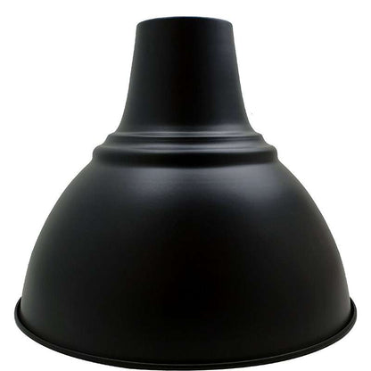 Warehouse Bell Lamp Shade 36 cm – Black or Yellow - Black, 36 cm, Single