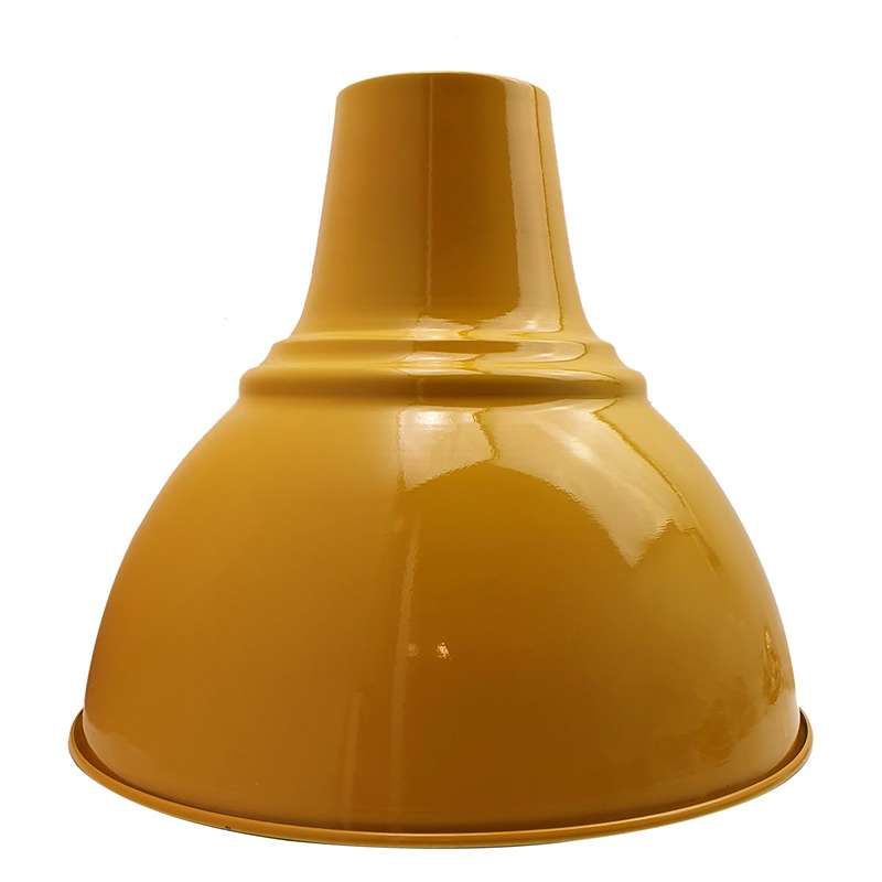 Warehouse Bell Lamp Shade 36 cm – Black or Yellow - Yellow, 36 cm, Single