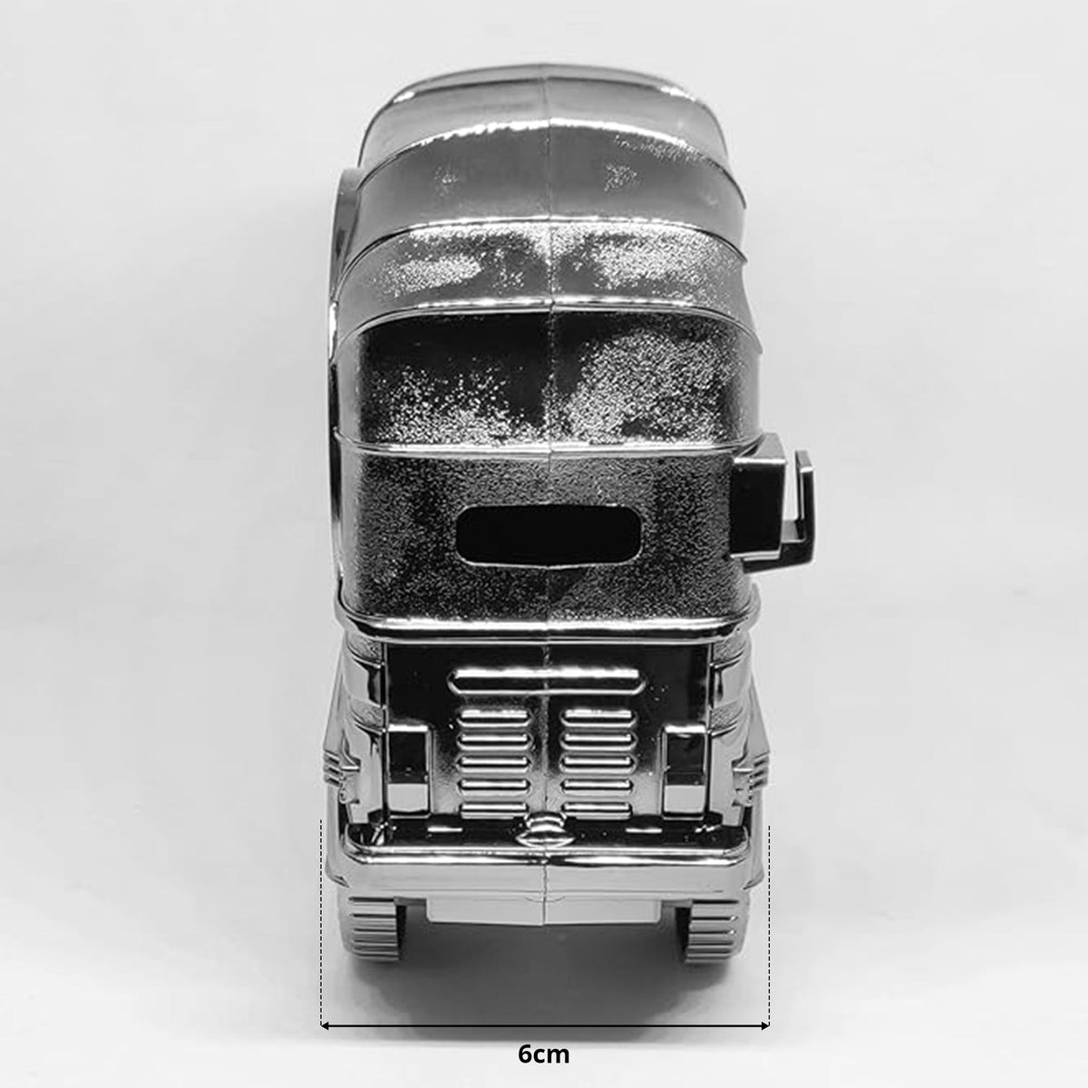 Tuk-Tuk Alarm Clock – Auto Rickshaw Design, Chrome, Yellow or Brushed Brass - photo 3