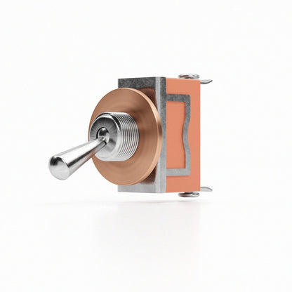 Industrial Toggle ON/OFF Switch – with or without Switch Plate - Copper Plate