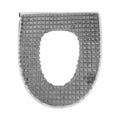 Plush Toilet Seat Cover with Zip – Warm & Washable, Blue, Green, Grey or Pink - Grey