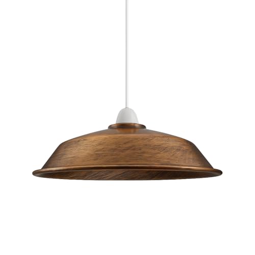 Top Bowl Lamp Shade 26 cm – Easy Fit, 7 Finishes - photo 10