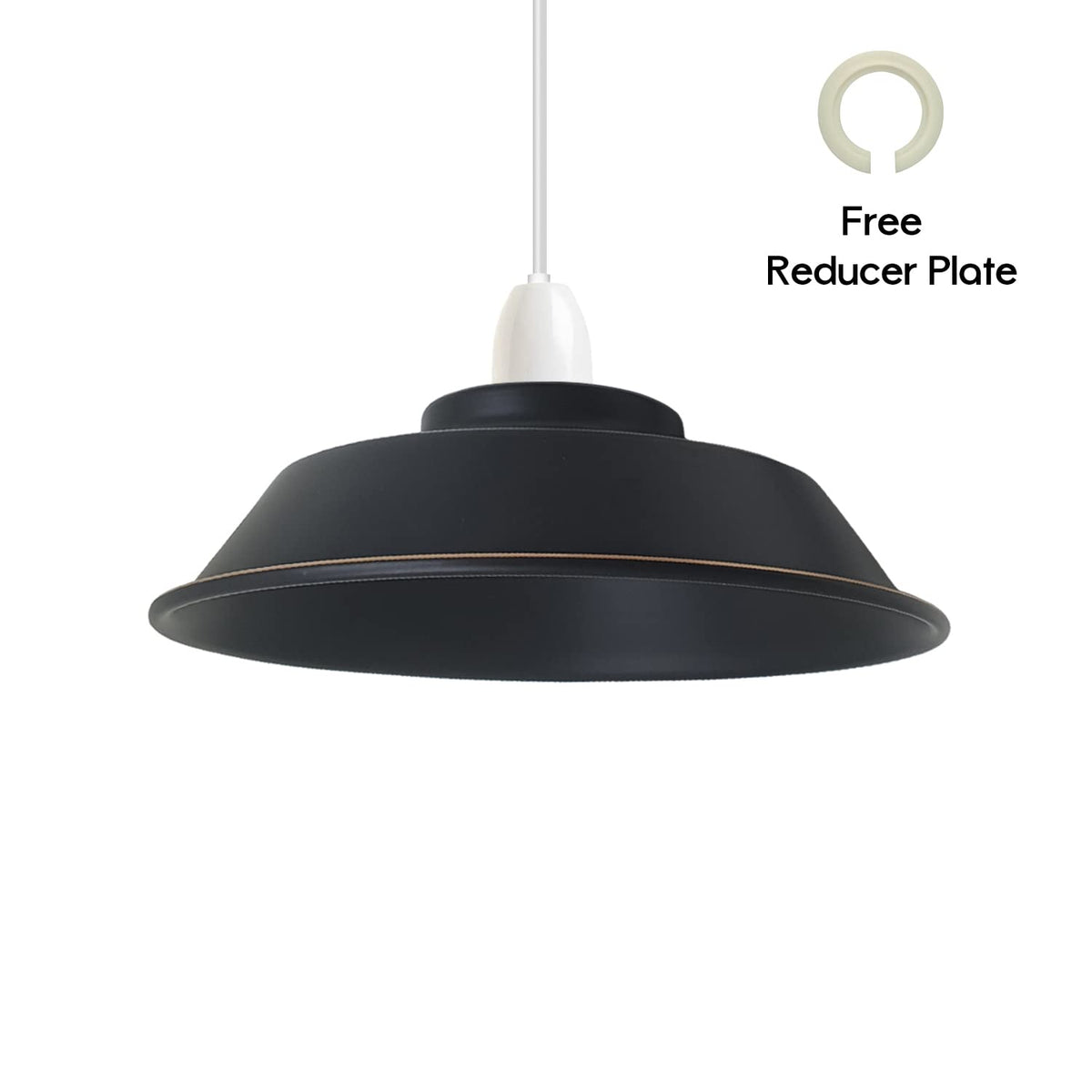 Top Bowl Lamp Shade 26 cm – Easy Fit, 7 Finishes - photo 11