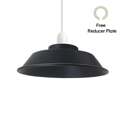 Top Bowl Lamp Shade 26 cm – Easy Fit, 7 Finishes - photo 11