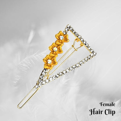 Crystal Flower Hair Slides – Triangle or Oval, 6 Colours, 1, 2 or 5 Slides - photo 14