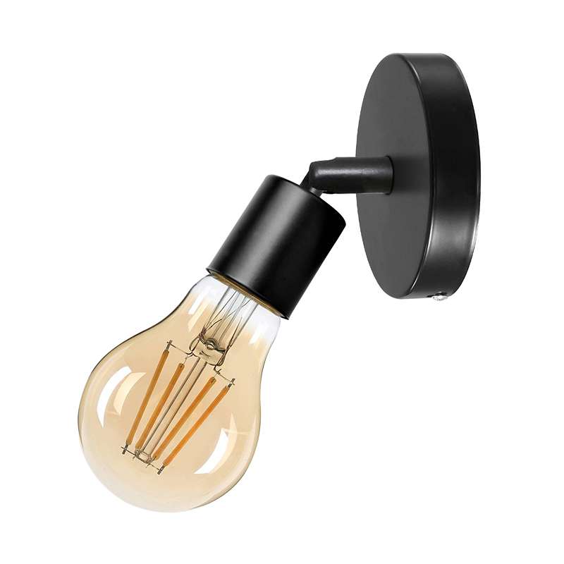 Adjustable Wall & Ceiling Spot Light – Black, E27, 180° Tilt - photo 8