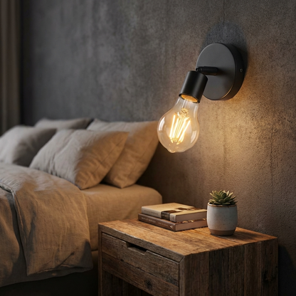 Adjustable Wall & Ceiling Spot Light – Black, E27, 180° Tilt - photo 10