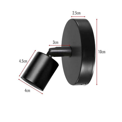 Adjustable Wall & Ceiling Spot Light – Black, E27, 180° Tilt - photo 3