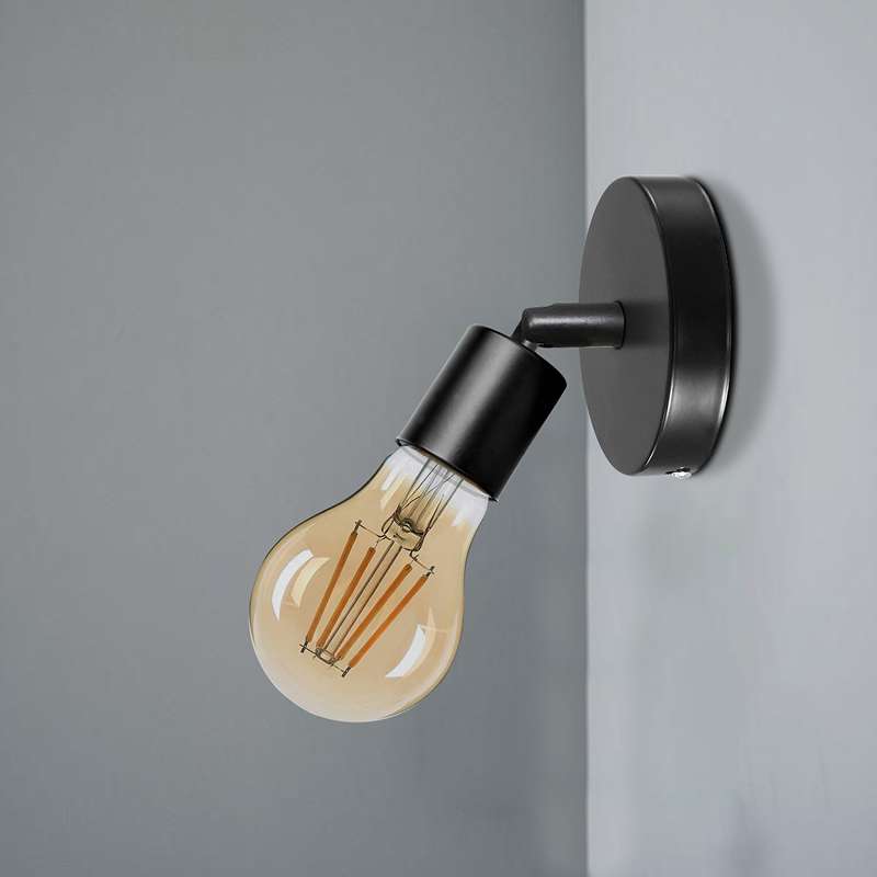 Adjustable Wall & Ceiling Spot Light – Black, E27, 180° Tilt - photo 5