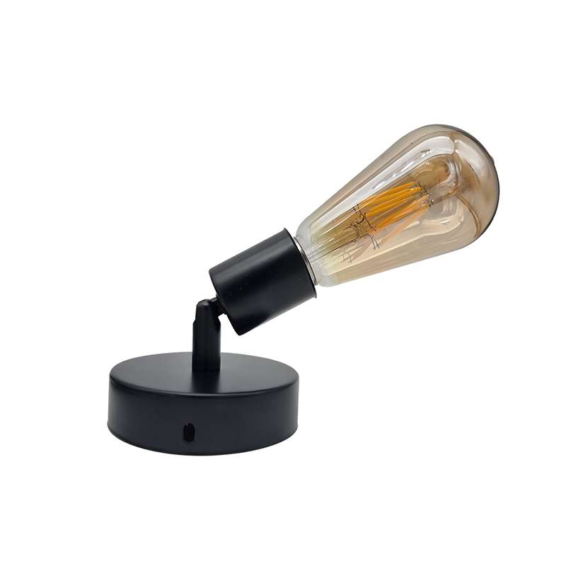 Adjustable Wall & Ceiling Spot Light – Black, E27, 180° Tilt - photo 7