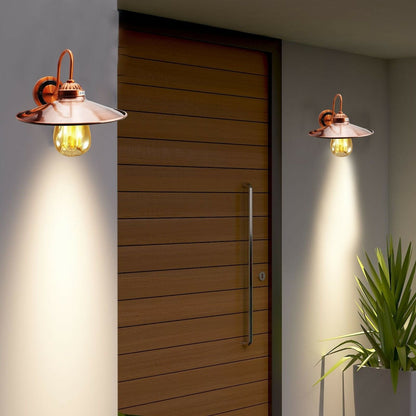 U-Bend Arm Wall Light Copper with Shade – E27 - photo 9