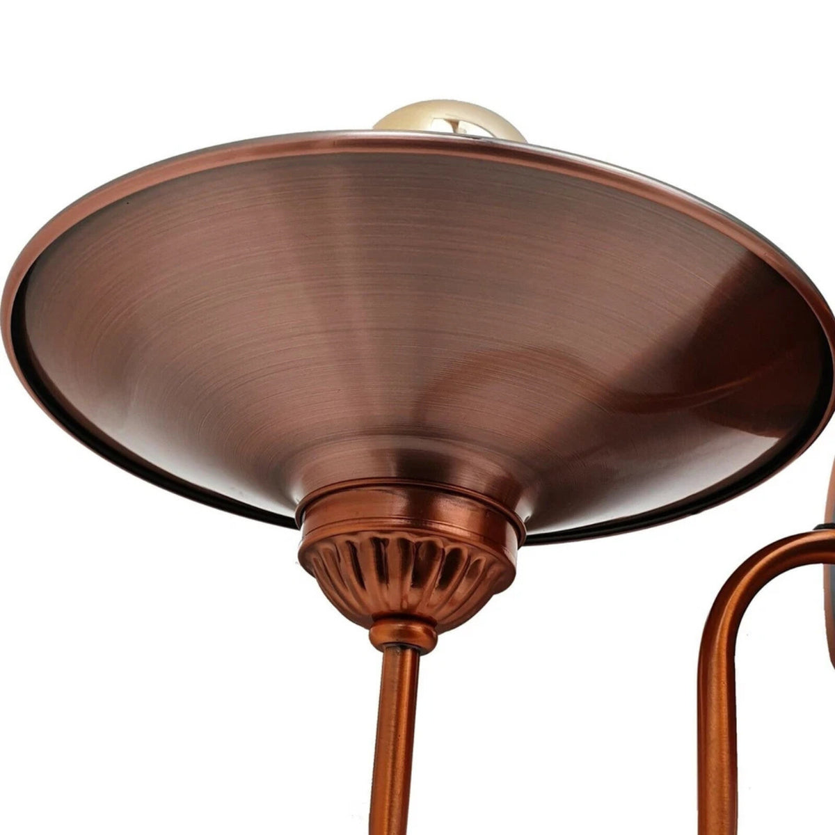 U-Bend Arm Wall Light Copper with Shade – E27 - photo 2