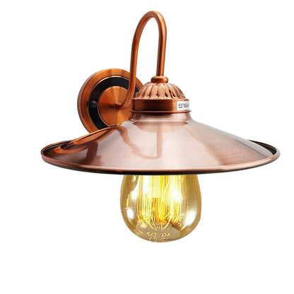 U-Bend Arm Wall Light Copper with Shade – E27 - photo 8