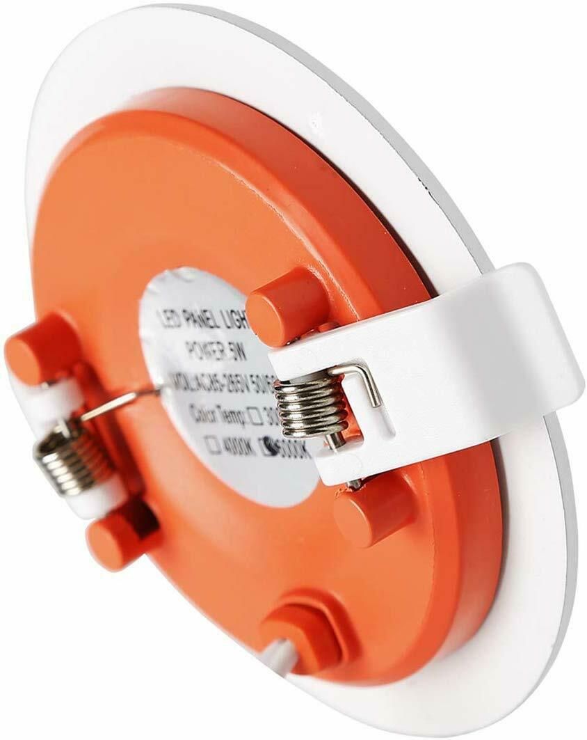 Ultra-Slim 5W Round LED Recessed Panel – Cool White 6000K - photo 5