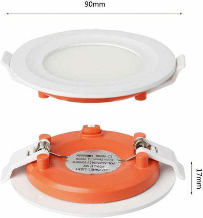 Ultra-Slim 5W Round LED Recessed Panel – Cool White 6000K - photo 7