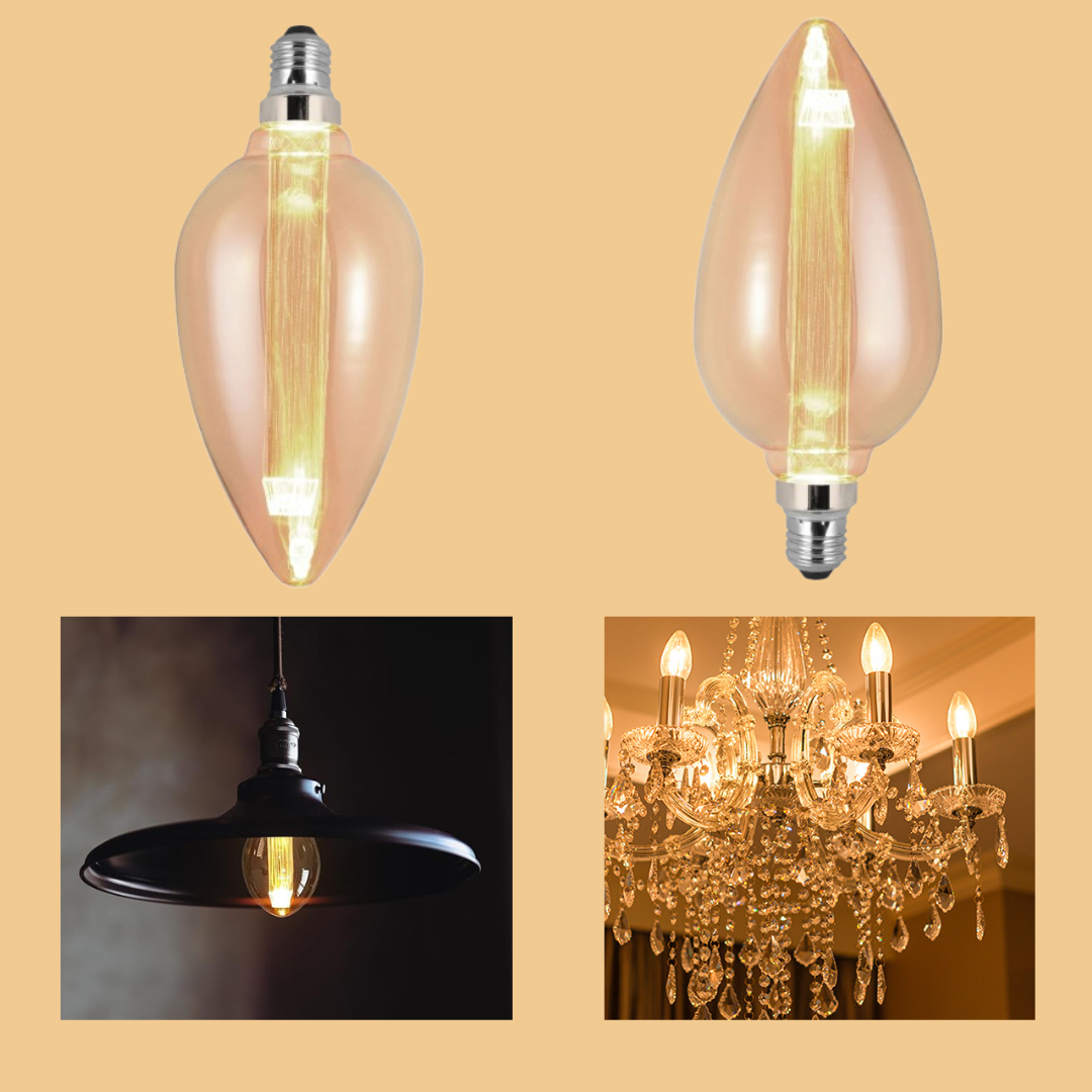 Vintage 3W Amber LED Filament Bulbs E27 - photo 3