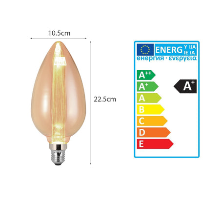 Vintage 3W Amber LED Filament Bulbs E27 - photo 5