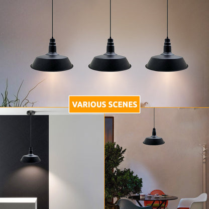 Barn Pendant Light – 36 cm Big Top Shade, E27, 6 Finishes - photo 12