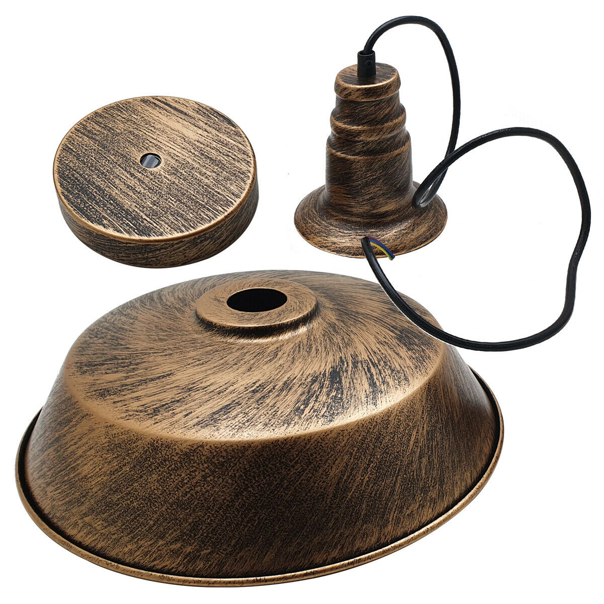 Barn Pendant Light – 36 cm Big Top Shade, E27, 6 Finishes - photo 13
