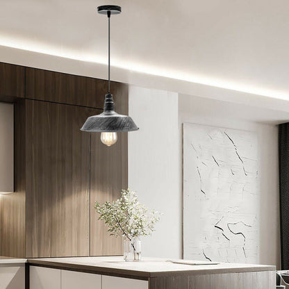 Barn Pendant Light – 36 cm Big Top Shade, E27, 6 Finishes - photo 8
