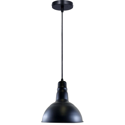Barn Pendant Light – 36 cm Big Top Shade, E27, 6 Finishes - Black, Dome 21 cm Black, Without Bulb