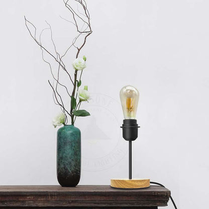 Vintage Black Table Lamp with On/Off Switch E27 - photo 3