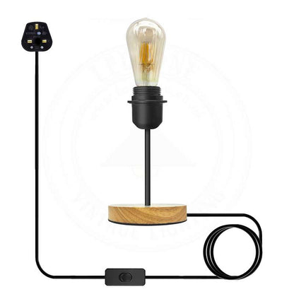 Vintage Black Table Lamp with On/Off Switch E27 - photo 10