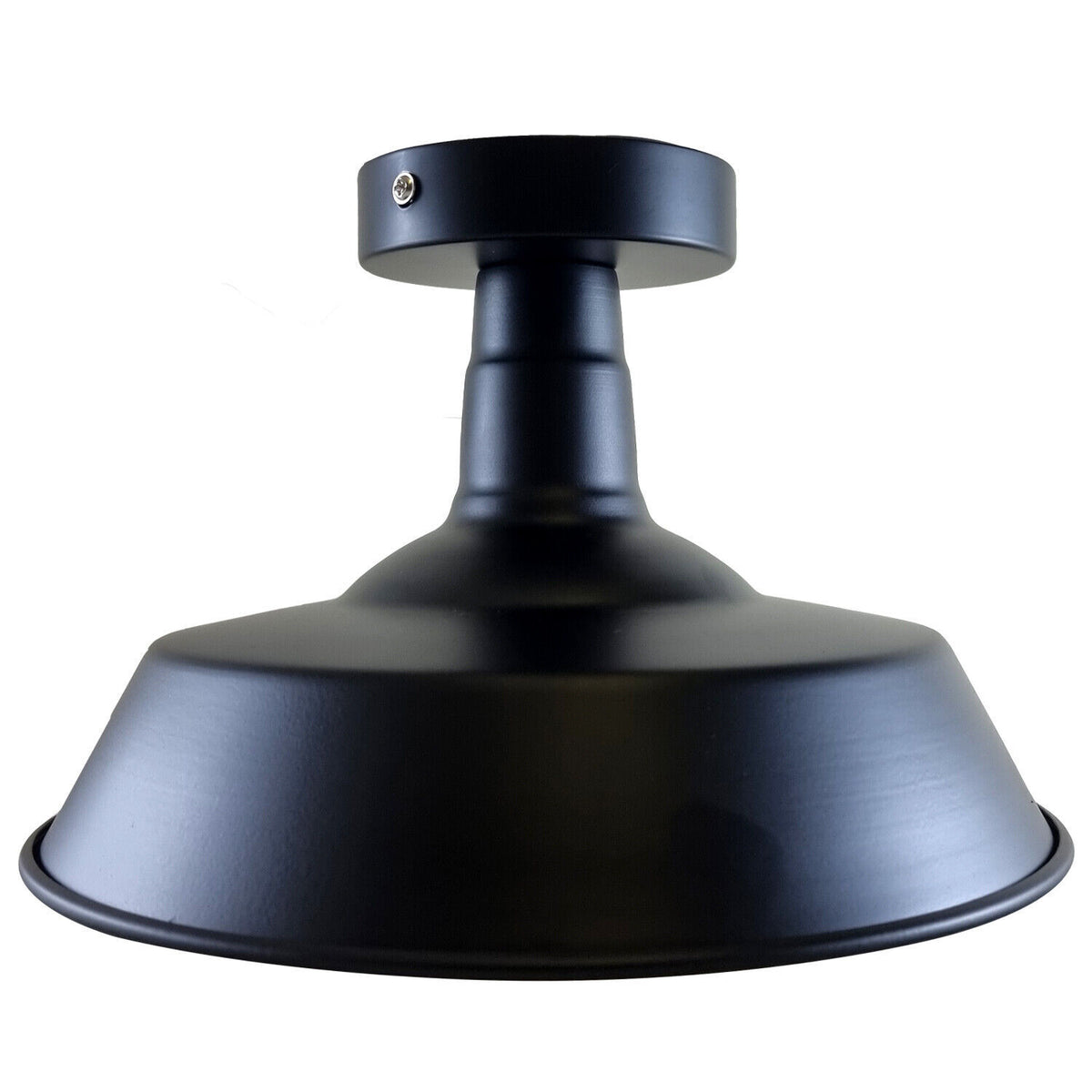 Barn Semi Flush Ceiling Light 26 cm – Black, E27 - Black, LSST 26 cm Black, Without Bulb