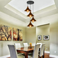 4 Light Cluster Pendant – Cascade Cones or Bar with Cages, E27