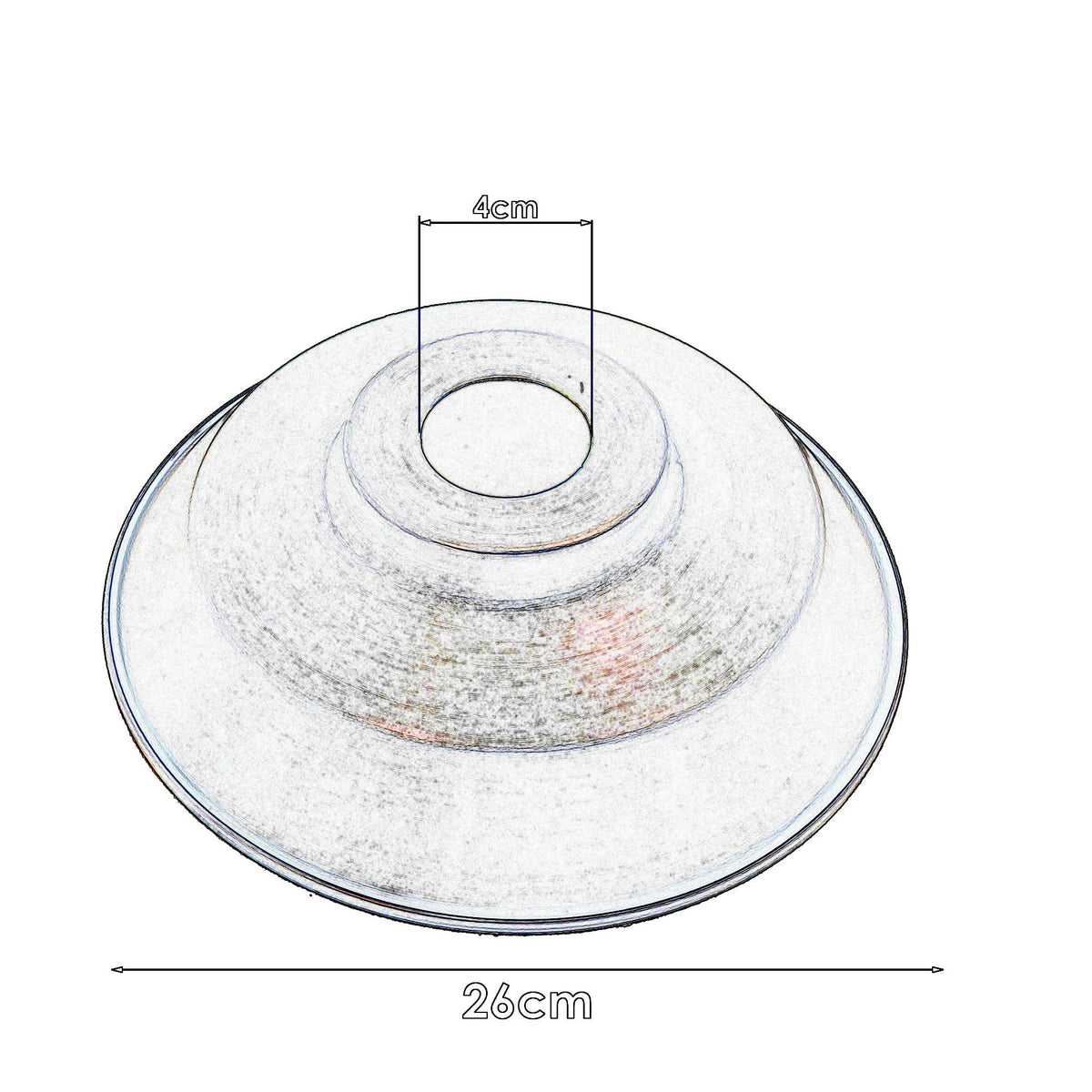 Vintage Dome Lamp Shade 22 cm – Easy Fit, 8 Metal Finishes
