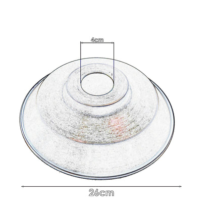Vintage Dome Lamp Shade 22 cm – Easy Fit, 8 Metal Finishes