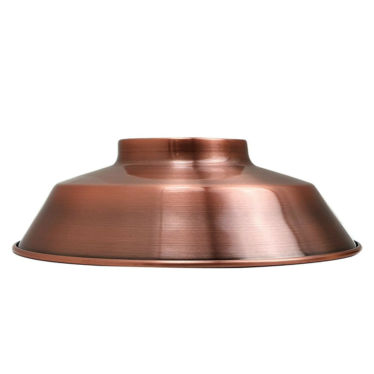 Vintage Dome Lamp Shade 22 cm – Easy Fit, 8 Metal Finishes - Copper, 22 cm, Shade Only, Single