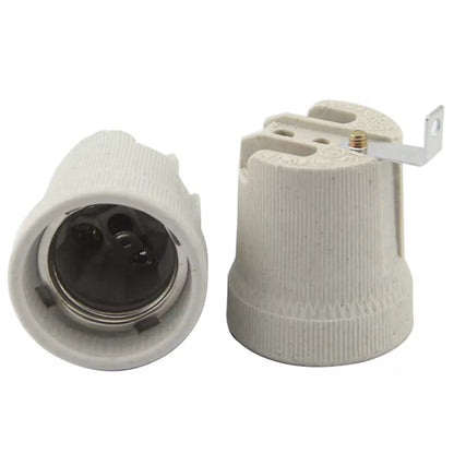 Ceramic E27 Lamp Holder with Side Bracket – 40.8 x 56 mm - photo 5