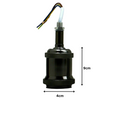 Vintage Industrial E27 Lamp Holder – Metal, 8 Colours