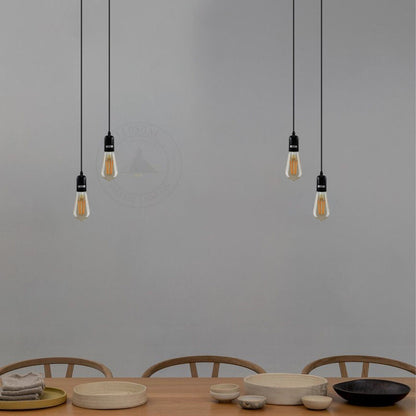 2-Light Pendant – 120 mm Rose, Adjustable Drops, E27 - photo 6