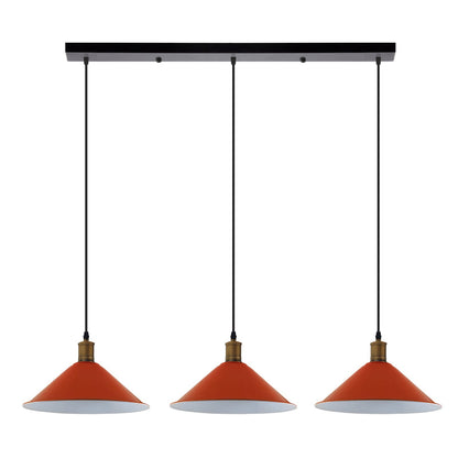 3-Light Pendant – Flat Cone, Small Cone or Diamond Cage Shades, E27 - photo 40