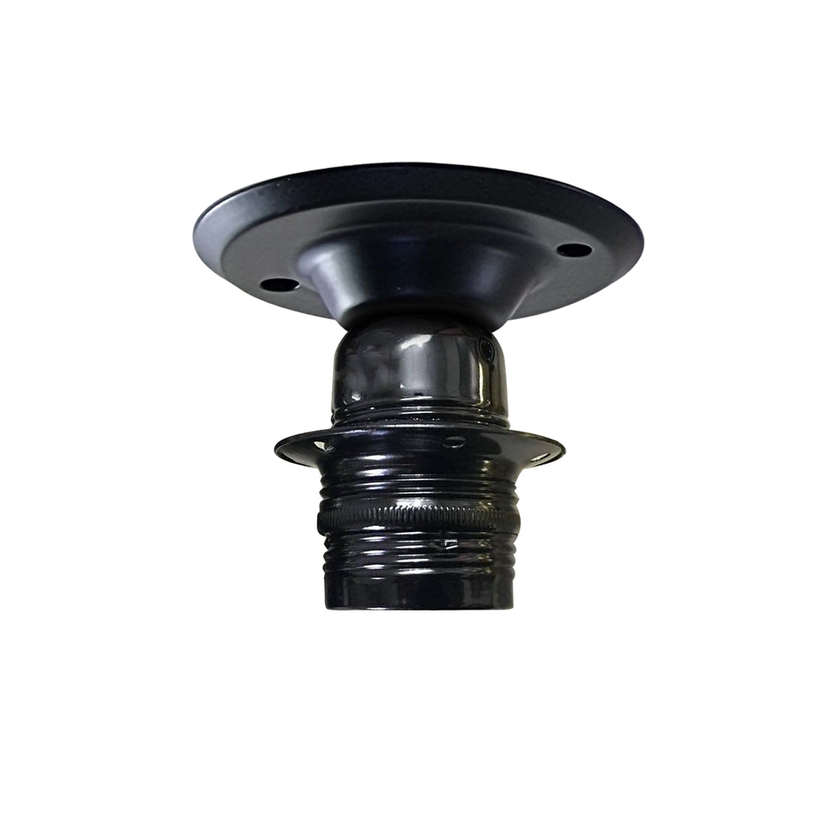 Ceiling Batten Lamp Holder – E27, Flush Mount, 75 mm Plate - photo 2