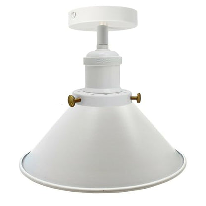 Flush Mount Cone Ceiling Light 22 cm – E27, 20 Shade Colours - photo 34
