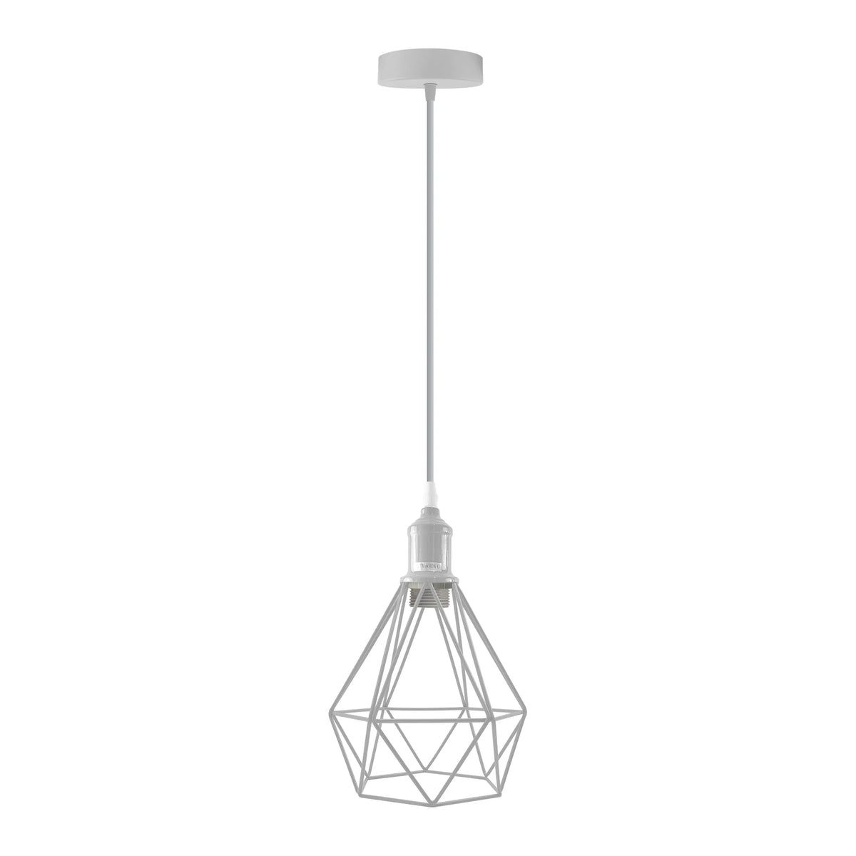 Coloured Pendant Light – Gloss Metal, Curvy or Barn Shades, 8 Colours - photo 21