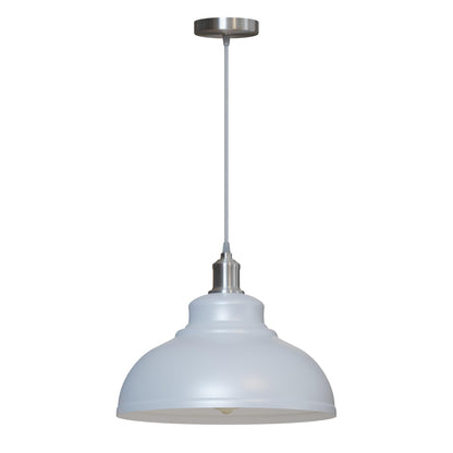 Retro Metal Pendant Light – Curvy, Gloss or Cone Shade, 3 Finishes - photo 11