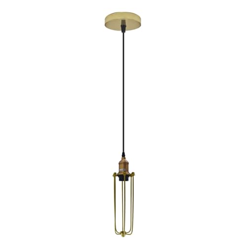 Retro Metal Pendant Light – Curvy, Gloss or Cone Shade, 3 Finishes - photo 18